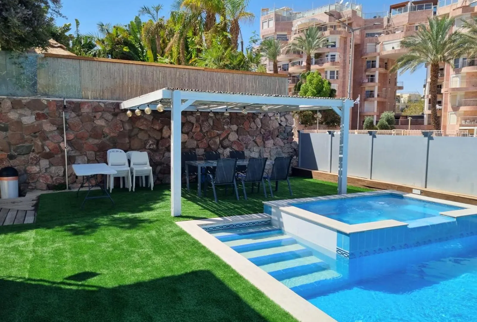 אילת Villa With Heated Pool And Jacuzzi Sea View 300M Front Of The Beach